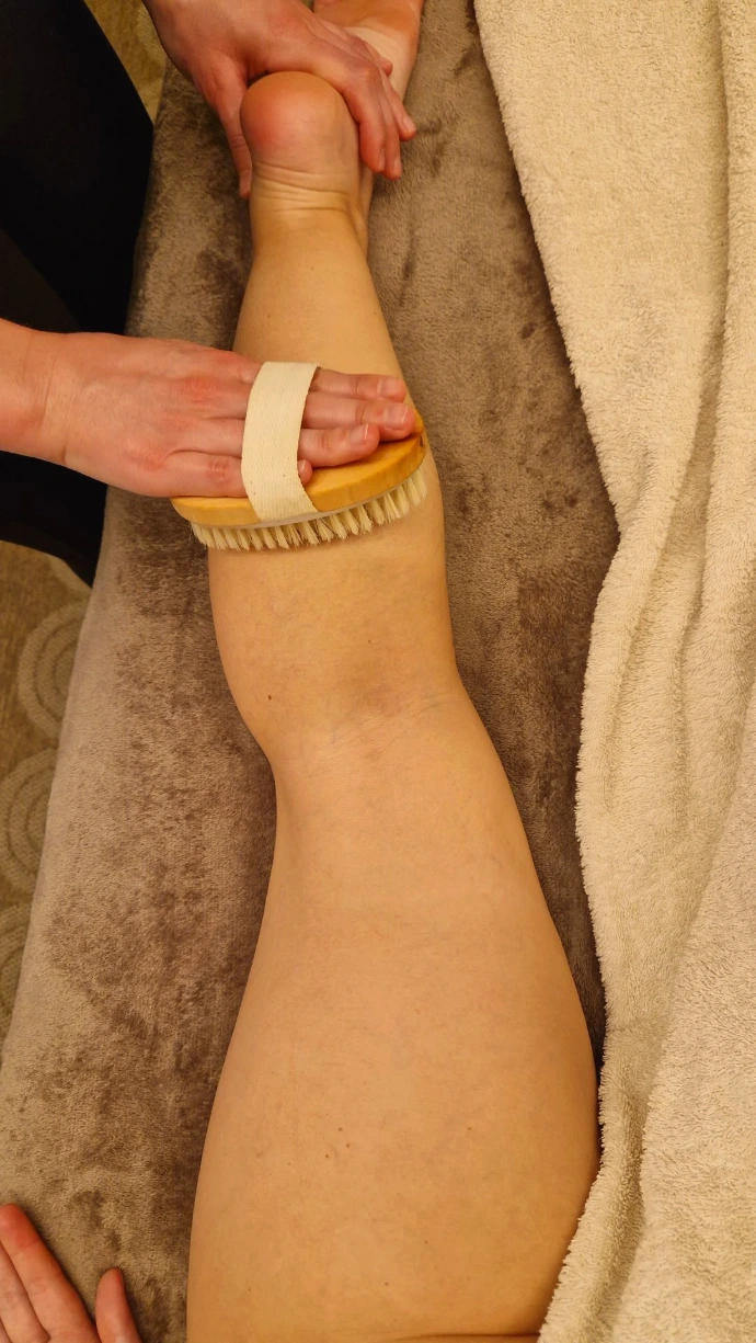 Drainage Lymphatique brossage à sec